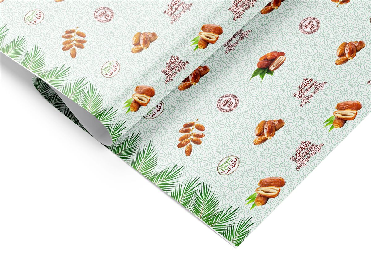 Papier date imprimé